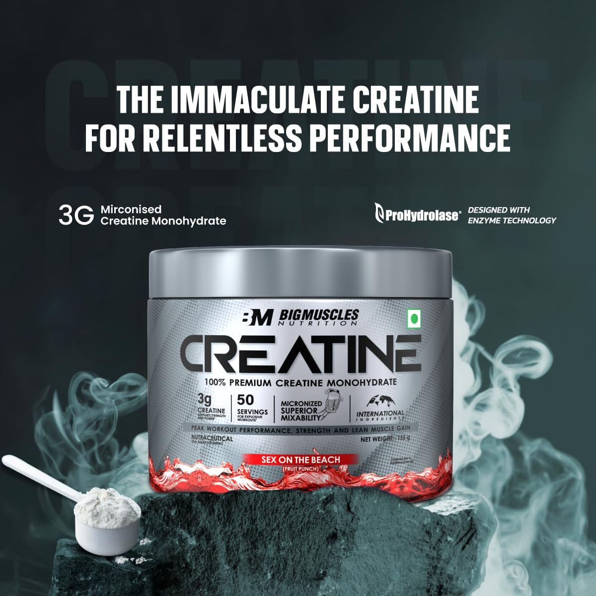 Bigmuscles Nutrition Creatine 155g Sex On The Beach Flavour