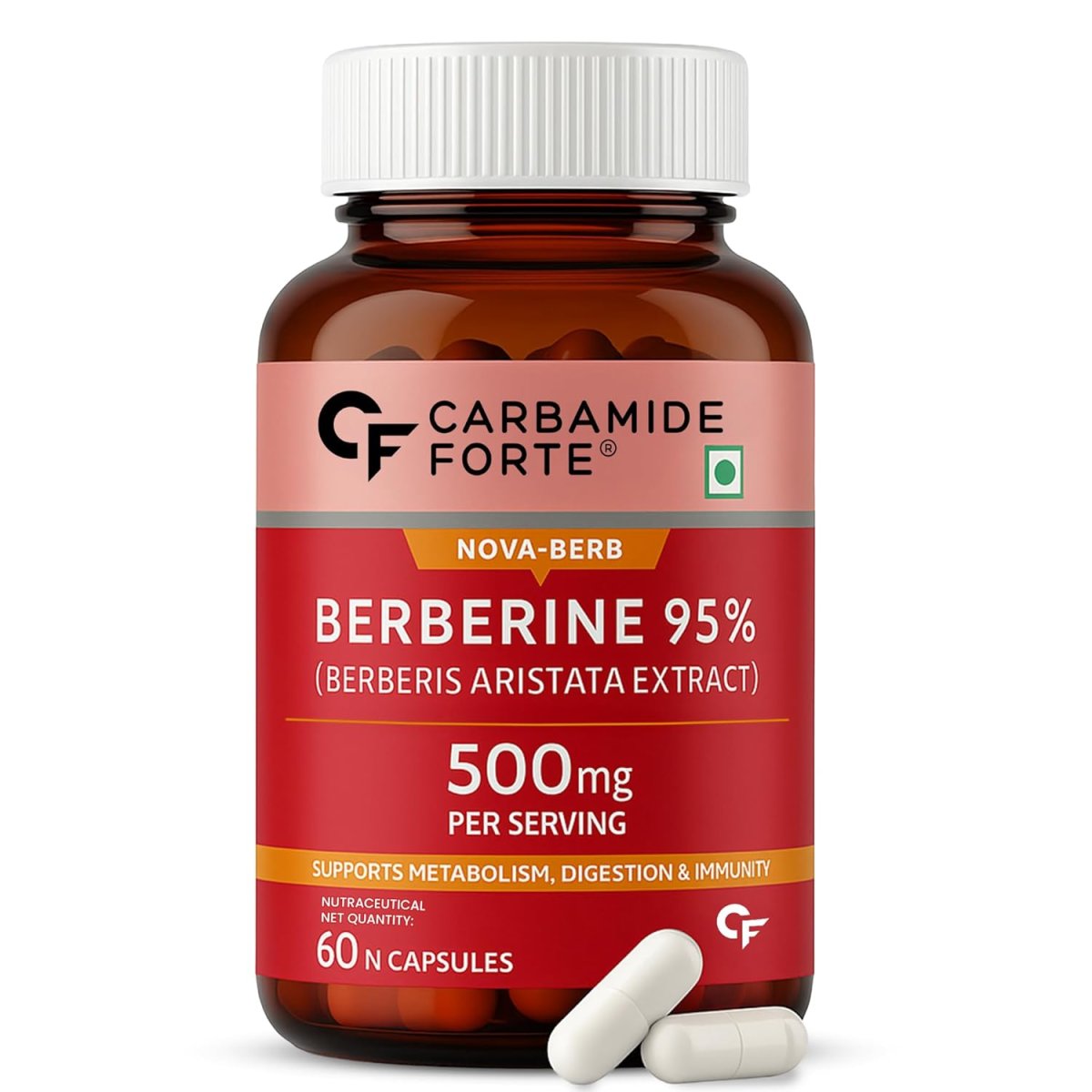 Carbamide Forte Berberine 500mg 95% with Milk Thistle & Cinnamon