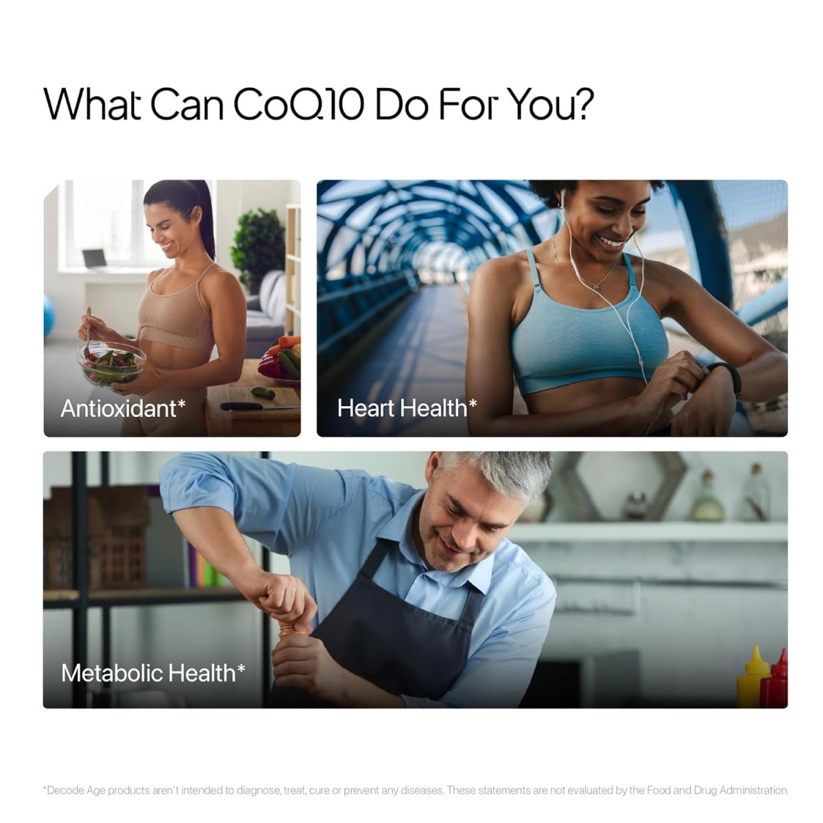 Decode Age CoQ10 Ubiquinol with Piperine 5mg