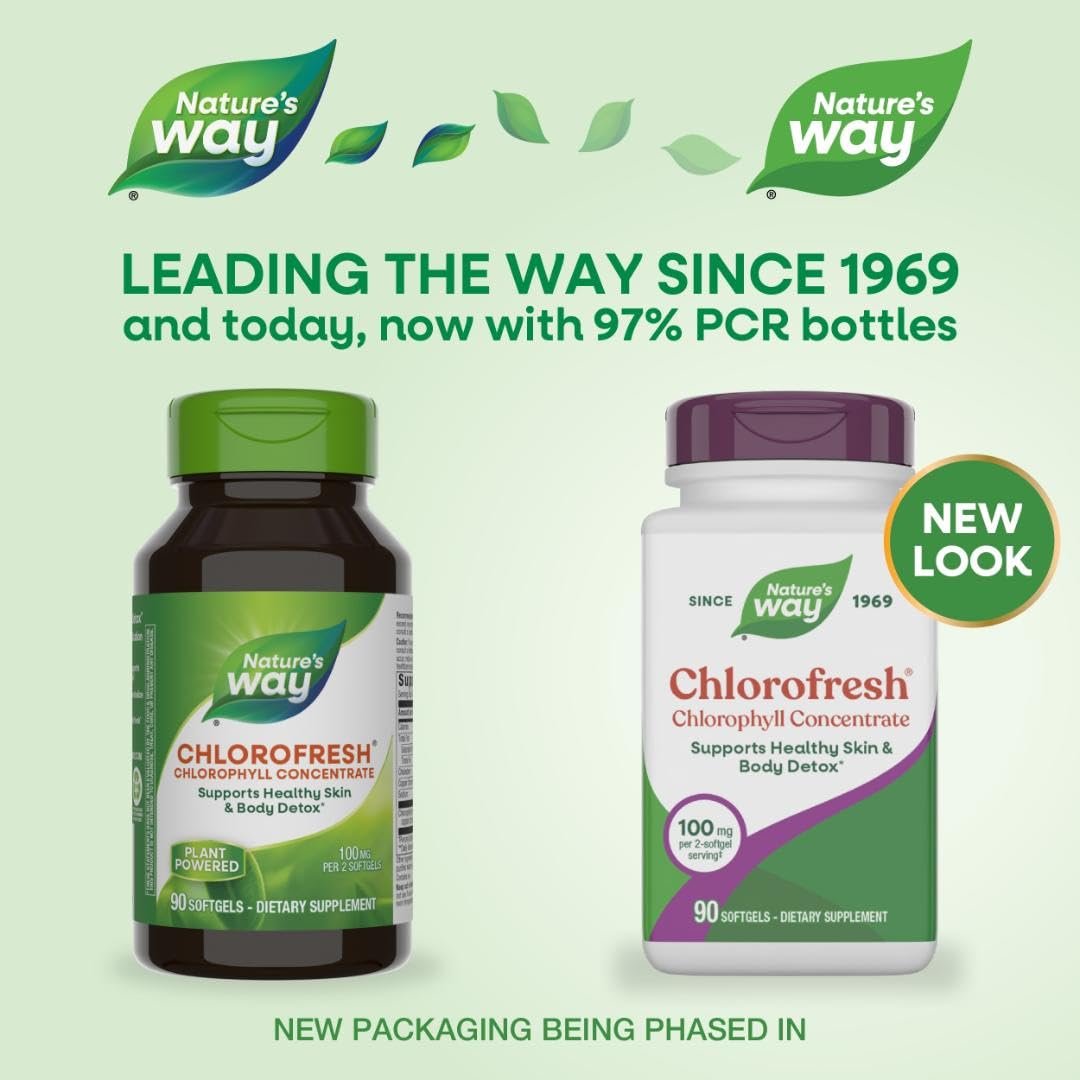 Nature's Way Chlorofresh Chlorophyll Concentrate 100mg - 90 Softgels