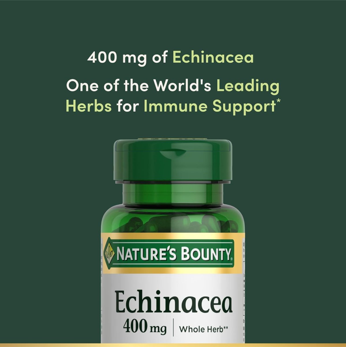 Nature's Bounty Echinacea 400mg - 100 Capsules
