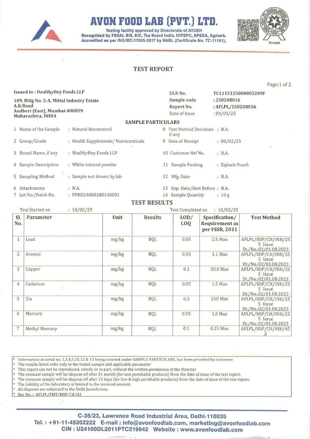 HealthyHey Nutrition Resveratrol Extract 98% Plus BioPerine for Enhanced Absorption