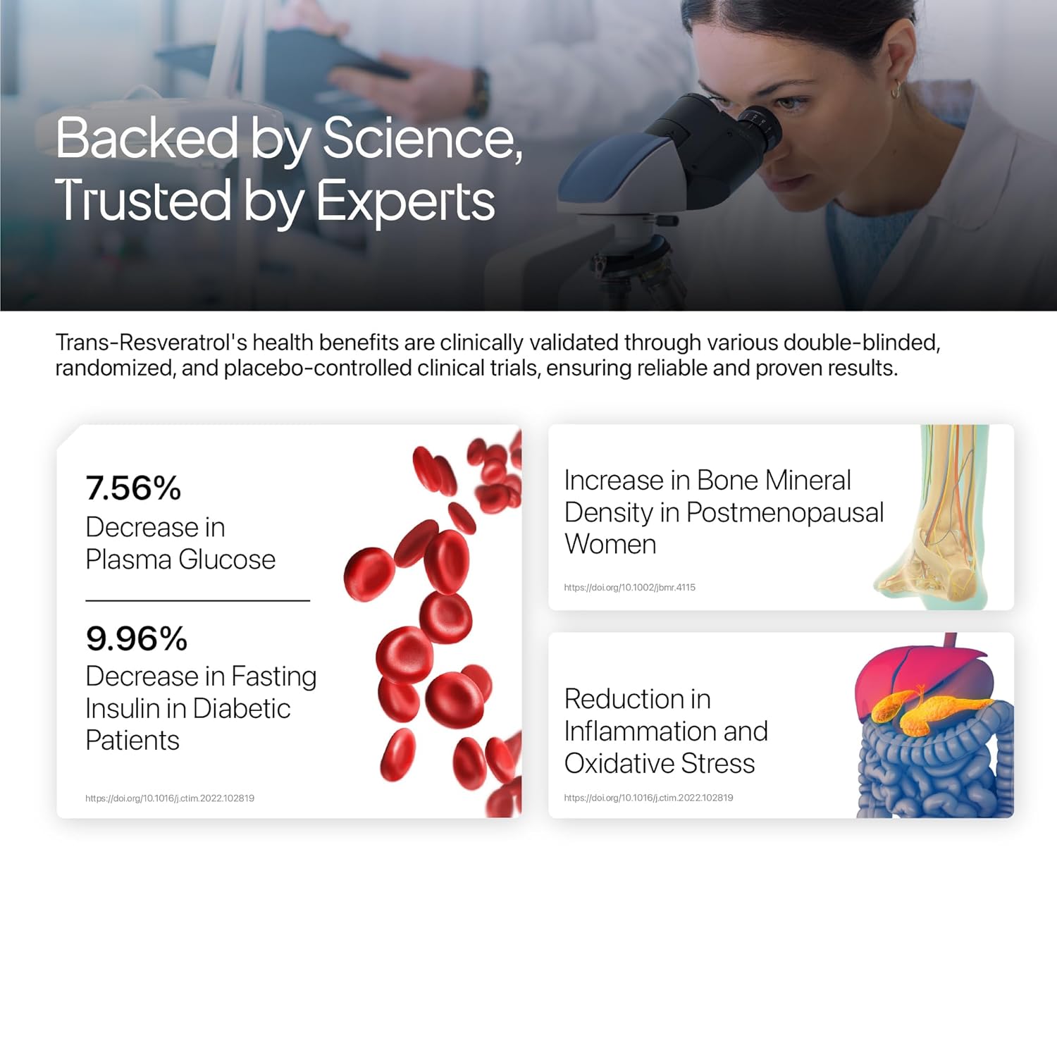 Decode Age Trans-Resveratrol 500 mg | Pure Antioxidant & Anti-Aging Supplement