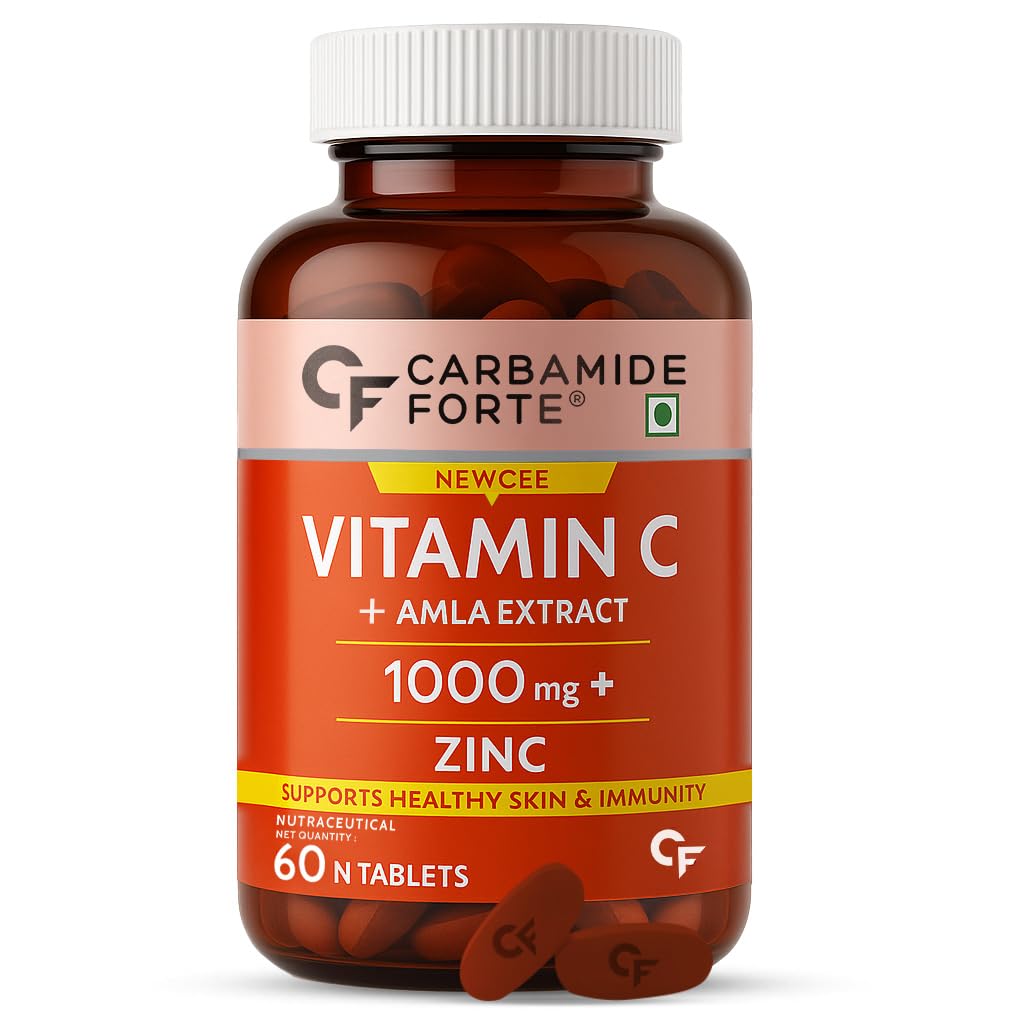 Carbamide Forte Natural Vitamin C Supplements Amla Extract With Zinc For Immunity & Skincare