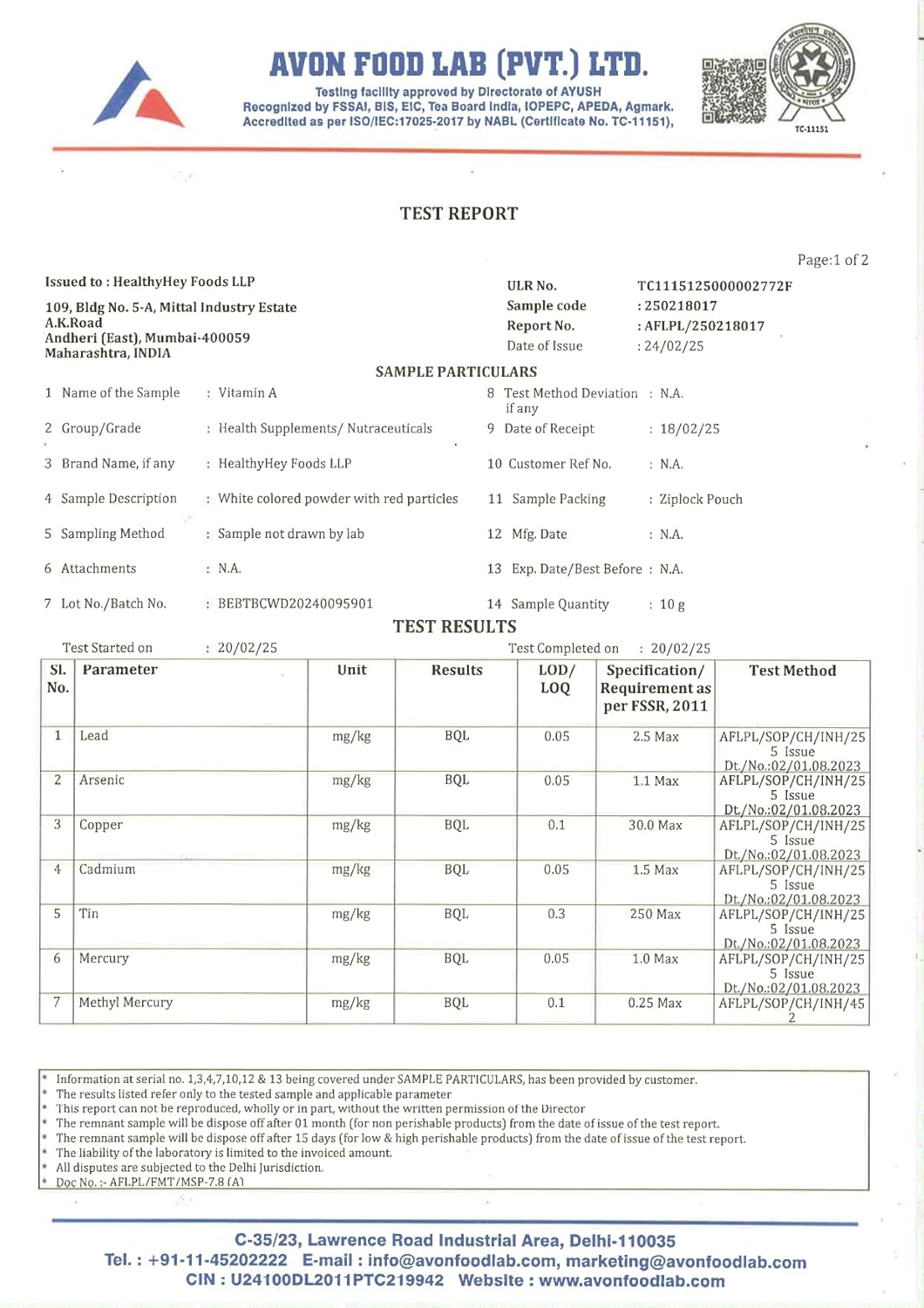 HealthyHey Nutrition Natural Vitamin A from Beta Carotene - 120 Veg Capsules