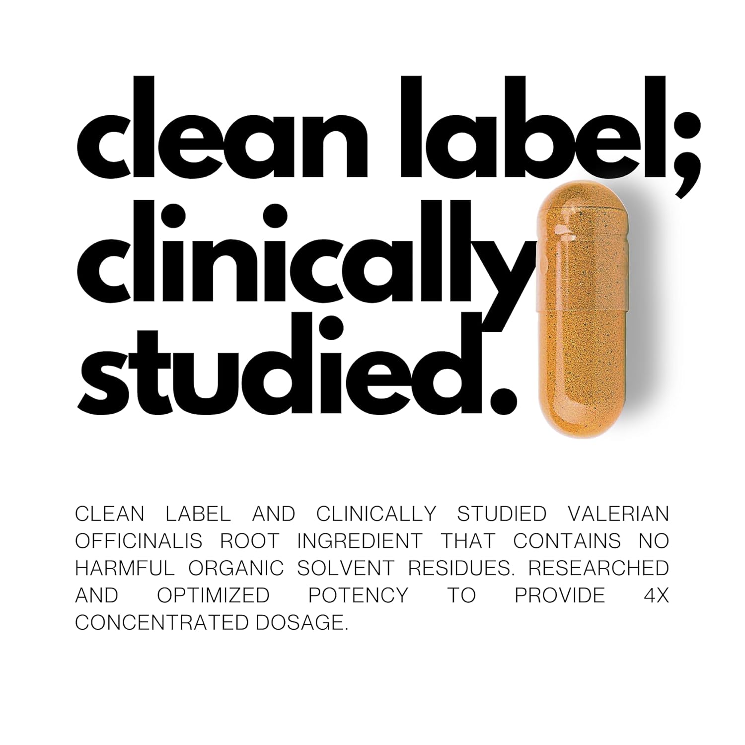 Folius Labs Valerian Root 4:1 Extract Capsules 750mg – Optimized Active Purity