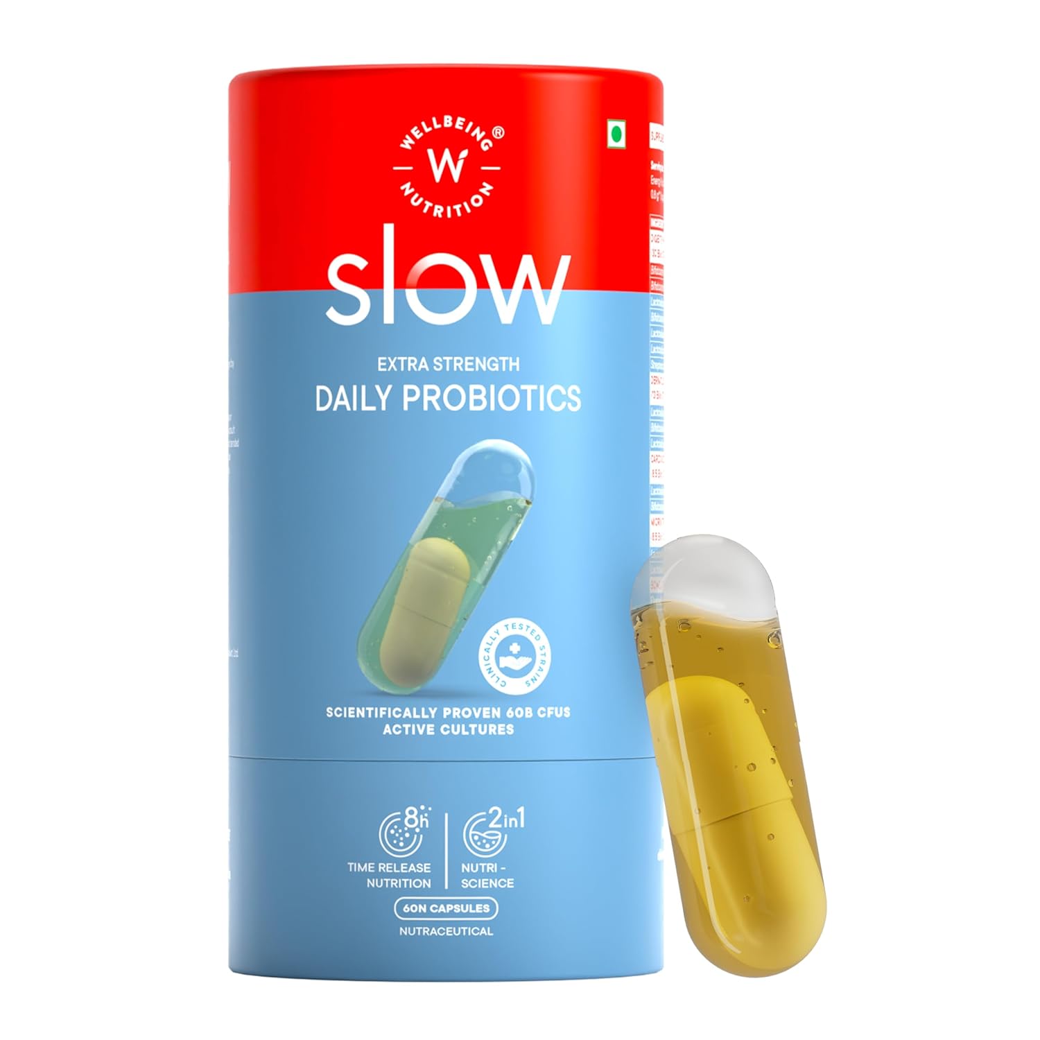 Wellbeing Nutrition Daily Probiotics Gut Health Supplement