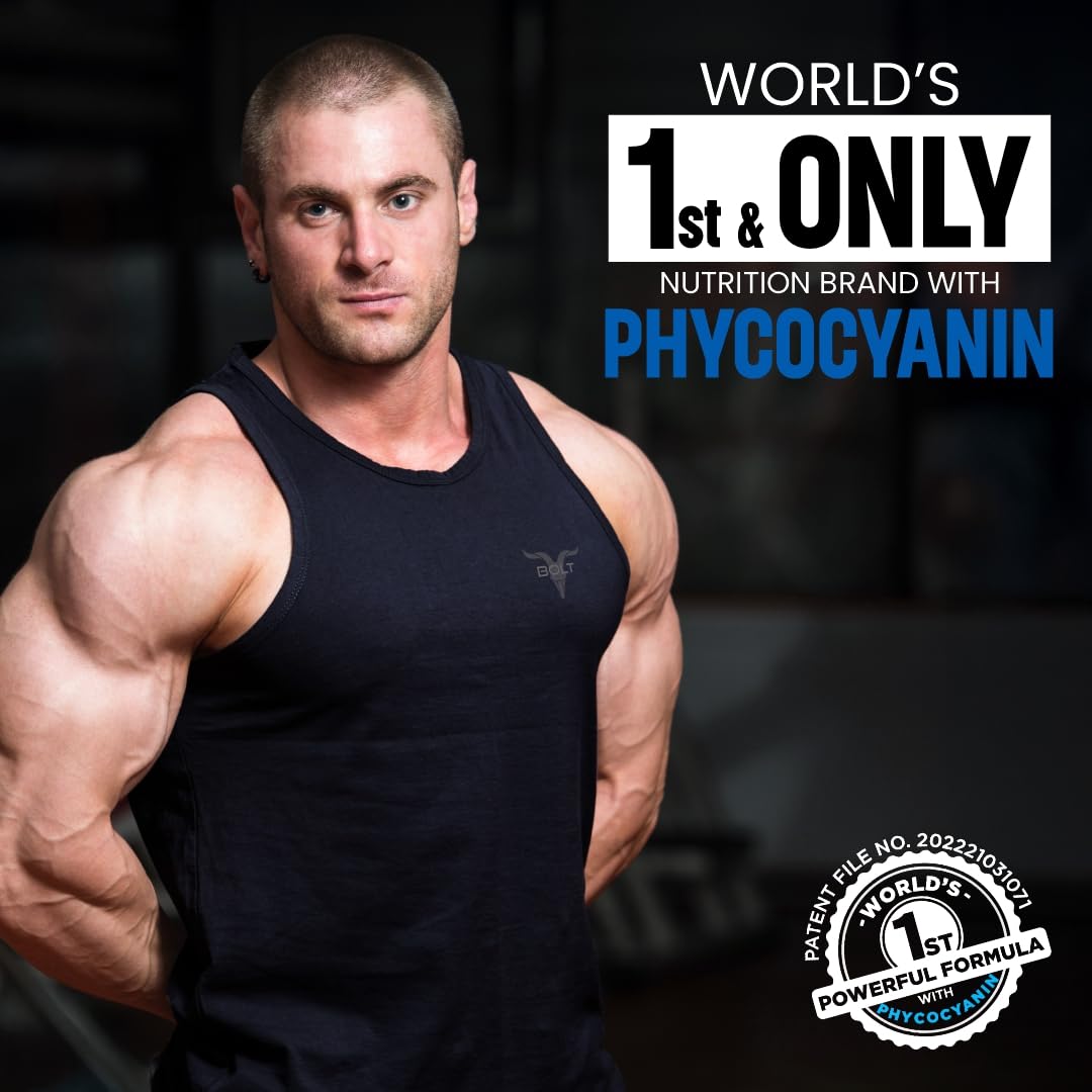 Bolt 100% Whey Protein Powder - 25g Protein Per Scoop, 6G BCAA, Saffron Pistachio Flavor, 5LB, 2.268 kg (69 Servings)