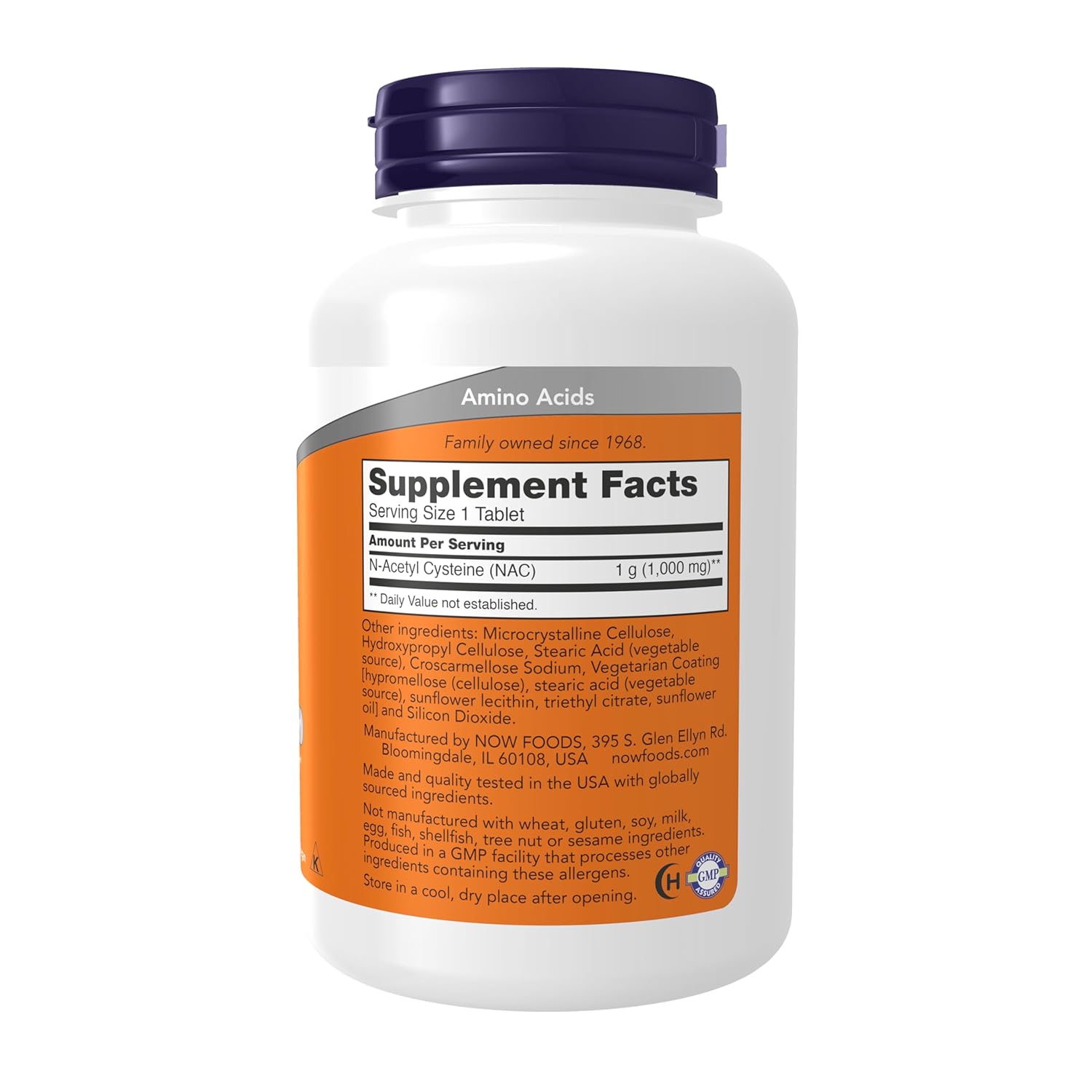 Now Foods N-Acetyl Cysteine 1000 Mg, 120 Tablets - Boost Antioxidant Levels and Support Respiratory Health