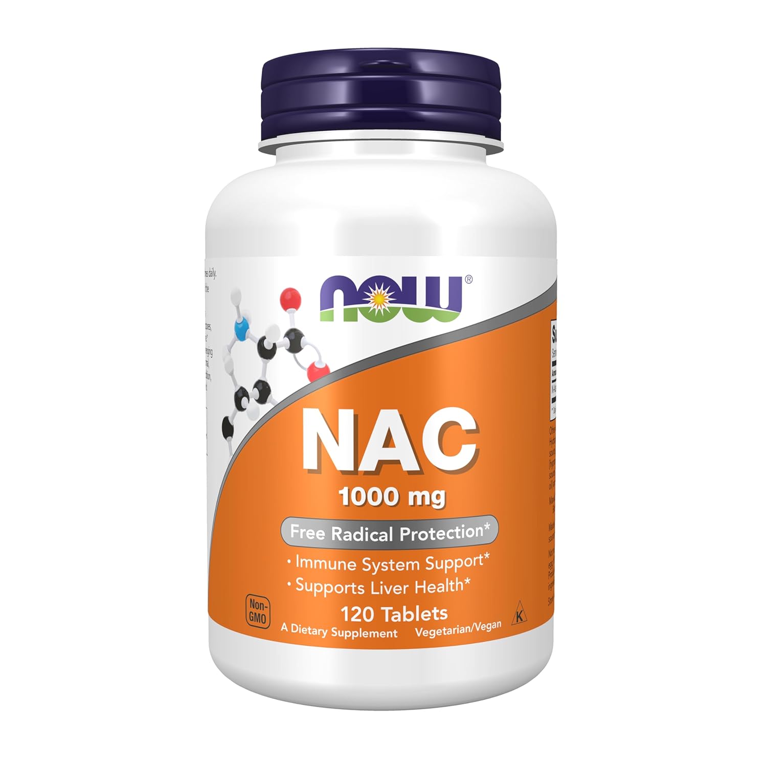 Now Foods N-Acetyl Cysteine 1000 Mg, 120 Tablets - Boost Antioxidant Levels and Support Respiratory Health