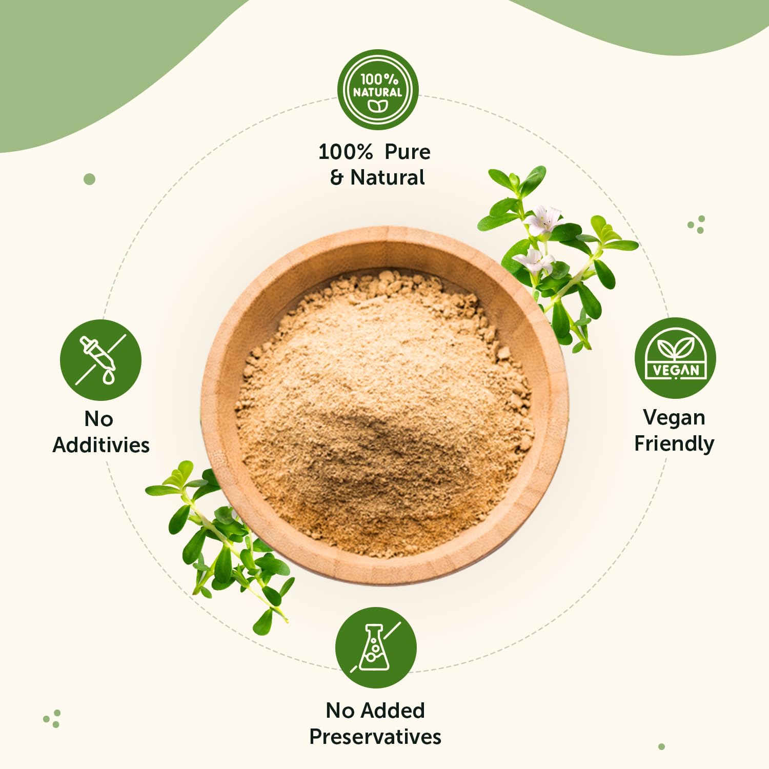 Neuherbs 100% Pure Brahmi Powder (100g) for Stress Management & Enhanced Brain Health | Ayurvedic Nootropic for Men & Women